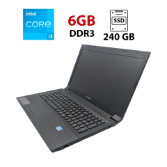Ноутбук Lenovo B590 / 15.6" (1366x768) TN / Intel Core i3-2348M (2 (4) ядра по 2.3 GHz) / 6 GB DDR3 / 240 GB SSD / Intel HD Graphics 3000 / WebCam / АКБ не тримає