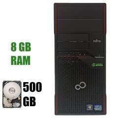 Системный блок Fujitsu Esprimo P900 Tower / Intel Core i3-2100 (2 (4) ядра 3.1 GHz) / 8 GB DDR3 / 500 GB HDD / Intel HD Graphics 2000 / DisplayPort 