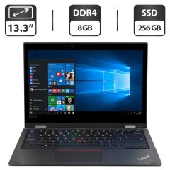 Ультрабук Б-клас Lenovo ThinkPad L390 / 13.3" (1366x768) TN / Intel Core i5-8265U (4 (8) ядра по 1.6 - 3.9 GHz) / 8 GB DDR4 / 256 GB SSD / Intel UHD Graphics / WebCam / HDMI / Windows 10 Pro