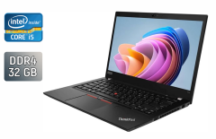Ультрабук Lenovo ThinkPad T14 Gen 1 / 14" (1920x1080) IPS / Intel Core i5-10310U (4 (8) ядра по 1.7 - 4.4 GHz) / 32 GB DDR4 / 480 GB SSD / Intel UHD Graphics / WebCam / TouchID / Windows 10
