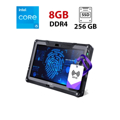 Защищенный планшет Getac F100G4 / 11.6" (1920x1080) IPS Touch / Intel Core i5-7200U (2 (4) ядра по 2.5 - 3.1 GHz) / 8 GB DDR4 / 256 GB SSD / Intel HD Graphics 520 / Без клавиатуры