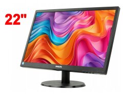 Монитор Б-класс Philips 223V5L / 22" (1920x1080) TN / 1x VGA / VESA 100x100 / Кабели в комплекте