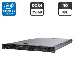 Сервер Dell PowerEdge R430 1U Rack / 2x Intel Xeon E5-2690 v3 (12 (24) ядер по 2.6 - 3.5 GHz) / 256 GB DDR4 / NO HDD / iDRAC8 with Lifecycle Controller / 2x 550W