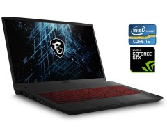 Игровой ноутбук MSI GF75 Thin 10SCXR / 17.3" (1920x1080) IPS / Intel Core i5-10300H (4 (8) ядра по 2.5 - 4.5 GHz) / 16 GB DDR4 / 512 GB SSD / nVidia GeForce GTX 1650, 4 GB GDDR6, 128-bit / WebCam / Win 10 Home
