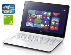 Ноутбук Sony Vaio SVF152A29M / 15.6" (1366x768) TN / Intel Core i5-3337U (2 (4) ядра по 1.8 - 2.7 GHz) / 8 GB DDR3 / 256 GB SSD / nVidia GeForce GT 740M, 1 GB DDR3, 64-bit / WebCam / Win 10