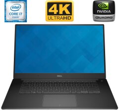 Мобильная рабочая станция Dell Precision 5510 / 15.6" (3840x2160) IGZO Touch / Intel Xeon E3-1505M v5 (4 (8) ядра по 2.8 - 3.7 GHz) / 16 GB DDR4 / 512 GB SSD / nVidia Quadro M1000M, 2 GB GDDR5, 128-bit / WebCam 