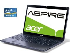 Ноутбук Acer Aspire 5750G / 15.6" (1366x768) TN / Intel Core i5-2450M (2 (4) ядра по 2.5 - 3.1 GHz) / 8 GB DDR3 / 240 GB SSD / Intel HD Graphics 3000 / WebCam / DVD-ROM / Win 10 Pro 