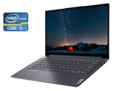 Ультрабук Б-клас Lenovo Yoga Slim 7 14ITL05 Slate / 14" (1920x1080) IPS / Intel Core i5-1135G7 (4 (8) ядра по 4.2 GHz) / 8 GB DDR4 / 256 GB SSD / Intel Iris X Graphics / WebCam / Win 10 Home