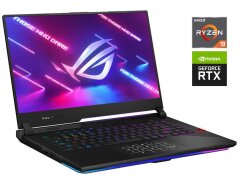 Ігровий ноутбук Asus ROG Strix SCAR 15 G533QS / 15.6" (2560x1440) IPS / AMD Ryzen 9 5900HS (8 (16) ядер по 3.0 - 4.6 GHz) / 32 GB DDR4 / 1000 GB SSD / nVidia GeForce RTX 3080, 16 GB GDDR6, 256-bit / WebCam
