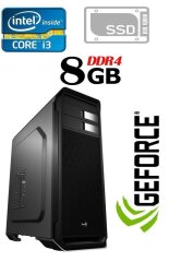 Игровой ПК AeroCool Aero-500 Black Tower / Intel Core i3-7100 (2 (4) ядра по 3.9 GHz) / 8 GB DDR4 / 240 GB SSD / nVidia GeForce GTX 1050, 2 GB GDDR5, 128-bit / 600W