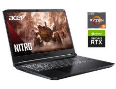 Игровой ноутбук Acer Nitro 5 AN517-41 / 17.3" (1920x1080) IPS / AMD Ryzen 5 5600H (6 (12) ядер по 3.0 - 4.2 GHz) / 16 GB DDR4 / 512 GB SSD M.2 / nVidia GeForce RTX 3060, 6 GB GDDR6, 192-bit / WebCam / Win 11 Home