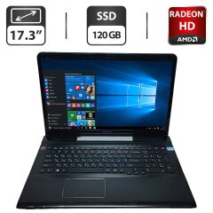 Ноутбук Sony VaIO SVE171E13M / 17.3" (1600x900) TN / Intel Core i5-3230M (2 (4) ядра по 2.6 - 3.2 GHz) / 8 GB DDR3 / 120 GB SSD / AMD Radeon HD 7510, 1 GB GDDR3, 128-bit / WebCam / VGA / АКБ NEW