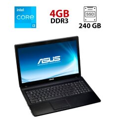 Ноутбук Asus K54HR / 15.6" (1366x768) TN / Intel Core i3-2350M (2 (4) ядра по 2.3 GHz) / 4 GB DDR3 / 240 GB SSD / AMD Radeon HD 7470M, 1 GB DDR3, 128-bit / WebCam