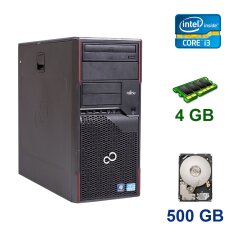 Fujitsu Celsius W410 Tower / Intel Core i3-2120 (2 (4) ядра по 3.3 GHz) / 4 GB DDR3 / 500 GB HDD