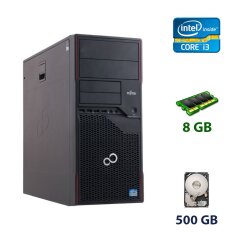 Fujitsu Esprimo P700 E85+ Tower / Intel Core i3-2120 (2 (4) ядра по 3.3 GHz) / 8 GB DDR3 / 500 GB HDD / DVD-RW
