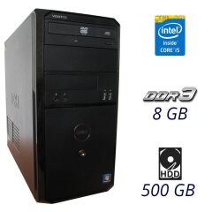 Dell Vostro 260 Tower / Intel Core i5-2400 (4 ядра по 3.1 - 3.4 GHz) / 8 GB DDR3 / 500 GB HDD / nVidia GeForce GTX 750 Ti 2GB GDDR5 128-bit