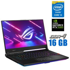Игровой ноутбук Asus Rog Strix / 15.6" (1920x1080) IPS / Intel Core i5-9300H (4 (8) ядра по 2.4 - 4.1 GHz) / 16 GB DDR4 / 512 GB SSD M.2 / nVidia GeForce RTX 2060, 6 GB GDDR6, 192-bit