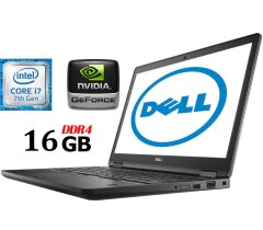 Игровой ноутбук Dell Latitude 5580 / 15.6" (1920x1080) IPS Touch / Intel Core i7-7600U (2 (4) ядра по 2.8 - 3.9 GHz) / 16 GB DDR4 / 256 GB SSD M.2 / nVidia GeForce 930MX, 2 GB DDR3, 64-bit / WebCam / HDMI