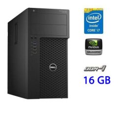 Ігровий ПК Dell Precision 3620 Tower / Intel Core i7-6700 (4 (8) ядра по 3.4 - 4.0 GHz) / 16 GB DDR4 / 256 GB SSD / nVidia Quadro P2000, 5 GB GDDR5, 160-bit 