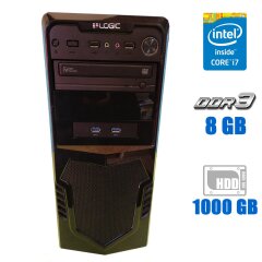 Компьютер Б-класс Logic Gigabyte Tower / Intel Core i7-3770 (4 (8) ядра по 3.4 - 3.9 GHz) / 8 GB DDR3 / 1000 GB HDD / Intel HD Graphics 4000 / 600W 