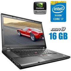 Мобільна робоча станція Lenovo ThinkPad W530 / 15.6" (1600x900) TN / Intel Core i7-3740QM (4 (8) ядра по 2.7 - 3.7 GHz) / 16 GB DDR3 / 240 GB SSD / nVidia Quadro K1000M, 2 GB DDR3, 128-bit / WebCam