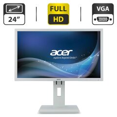 Монитор Acer B246HL / 24" (1920x1080) TN / USB-Hub, VGA, DVI, DisplayPort / Встроенные колонки 2x 1W / VESA 100x100