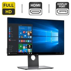 Монитор Dell UltraSharp U2417H / 24" (1920x1080) IPS / USB 3.0, HDMI, DisplayPort, Mini DisplayPort, Audio / VESA 100x100 + Кабели подключения