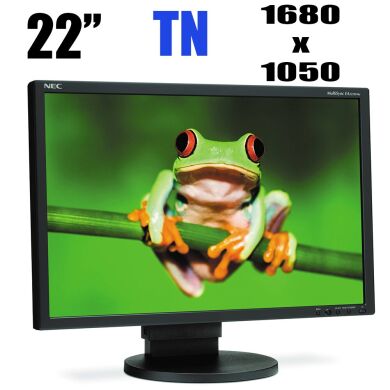 Монитор NEC MultiSync E222W-BK / 22" (1680x1050) TN+film / VGA, DVI Монитор NEC MultiSync E222W-BK / 22" (1680x1050) TN+film / VGA, DVI