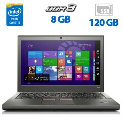 Нетбук Lenovo ThinkPad X250 / 12.5" (1366x768) TN / Intel Core i3-5010U (2 (4) ядра по 2.1 GHz) / 8 GB DDR3 / 128 GB SSD / Intel HD Graphics 5500 / WebCam / Два АКБ / Windows 10 Home