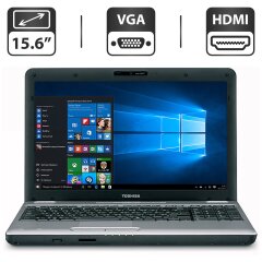 Ноутбук Б-класс Toshiba Satellite L500 / 15.6" (1366x768) TN / Intel Core i3-330M (2 (4) ядра по 2.13 GHz) / 4 GB DDR3 / 500 GB HDD / Intel HD Graphics / WebCam / VGA