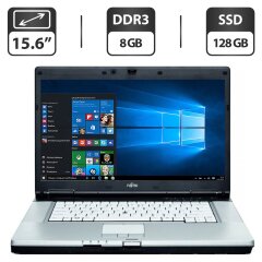 Ноутбук Fujitsu LifeBook E780 / 15.6" (1366x768) TN / Intel Core i3-370M (2 (4) ядра по 2.4 GHz) / 8 GB DDR3 / 128 GB SSD / Intel HD Graphics / WebCam / Без АКБ