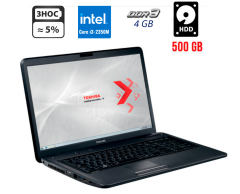 Ноутбук Toshiba Satellite Pro L770-14N / 17.3" (1600x900) / Intel Core i3-2350M (2 (4) ядра по 2.3 GHz) / 4GB DDR3 / 500 GB HDD / Intel HD Graphics 3000 / Web-cam / HDMI / DVD