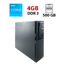 ПК Lenovo ThinkCentre E73 SFF / Intel Core i3-4130 (2 (4) ядра по 3.4 GHz) / 4 GB DDR3 / 500 GB HDD / Intel HD Graphics 4400