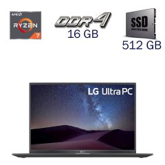 Ультрабук LG UltraPC 16U70Q / 16" (1920x1200) IPS / AMD Ryzen 7 5825U (8 (16) ядер по 2.0 - 4.5 GHz) / 16 GB DDR4 / 512 GB SSD / AMD Radeon RX Vega 8 / WebCam