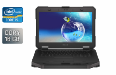 Защищенный ноутбук Б-класс Dell Rugged Latitude 5414 / 14" (1920x1080) IPS / Intel Core i5-6300U (2 (4) ядра по 2.4 - 3.0 GHz) / 16 GB DDR4 / 512 GB SSD / Intel HD Graphics 520 / 4G / HDMI / Windows 10