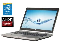 Мобильная рабочая станция HP EliteBook 8570b / 15.6" (1366x768) TN / Intel Core i7-3720QM (4 (8) ядра по 2.6 - 3.6 GHz) / 12 GB DDR3 / 240 GB SSD / AMD Radeon HD 7570M, 1 GB GDDR5, 64-bit / WebCam + Сумка Ritar (15.6") Black NEW