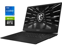 Игровой ноутбук MSI Stealth GS77 12UE / 17.3" (1920x1080) IPS / Intel Core i7-12700H (14 (20) ядер по 2.3 - 4.7 GHz) / 16 GB DDR5 / 1000 GB SSD NVMe / nVidia GeForce RTX 3060, 6 GB GDDR6, 192-bit / WebCam