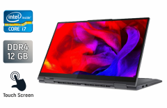 Ультрабук Б-клас Lenovo Yoga 7 15ITL5 / 15.6" (1920x1080) IPS Touch / Intel Core i7-1165G7 (4 (8) ядра по 2.8 - 4.7 GHz) / 12 GB DDR4 / 240 GB SSD / Intel Iris Xe Graphics / WebCam