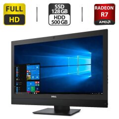 Моноблок Б-класс Dell OptiPlex 7450 AIO / 23.8" (1920x1080) IPS / Intel Core i7-6700 (4 (8) ядра по 3.4 - 4.0 GHz) / 8 GB DDR4 / 128 GB SSD + 500 GB HDD / AMD Radeon R7 M465X, 2 GB GDDR5, 128-bit / WebCam / HDMI