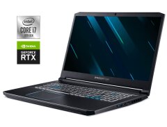 Игровой ноутбук Acer Predator Helios 300 PH317-54 / 17.3" (1920x1080) IPS / Intel Core i7-10750H (6 (12) ядер по 2.6 - 5.0 GHz) / 16 GB DDR4 / 1000 GB SSD / nVidia GeForce RTX 2070 Max-Q, 8 GB GDDR6, 256-bit / WebCam