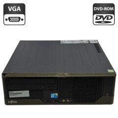 Комп'ютер Б-клас Fujitsu Esprimo E5730 E85 E-Star4 SFF / Intel Core 2 Duo E8500 (2 ядра по 3.16 GHz) / 4 GB DDR2 / 160 GB HDD / Intel HD Graphics / DVD-ROM / Windows 7
