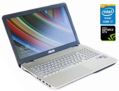 Игровой ноутбук Asus N551JW-CN360T / 15.6" (1920x1080) TN / Intel Core i7-4720HQ (4 (8) ядра по 2.6 - 3.6 GHz) / 16 GB DDR3 / 256 GB SSD / nVidia GeForce GTX 960M, 4 GB GDDR5, 128-bit / WebCam / DVD-ROM / Win 10 Home