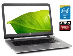 Игровой ноутбук HP ProBook 470 G3 / 17.3" (1920x1080) IPS / Intel Core i7-6500U (2 (4) ядра по 2.5 - 3.1 GHz) / 16 GB DDR4 / 256 GB SSD / AMD Radeon R7 M340, 2 GB DDR3, 64-bit / WebCam / DVD-ROM