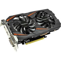 Дискретна відеокарта nVidia GeForce GTX 1060 WindForce 2X OC, 3 GB GDDR5, 192-bit / DVI, HDMI, DisplayPort / (GV-N1060WF2OC-3GD)