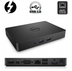 Док-станция Dell WD15 K17A / USB Type-C / VGA, miniDP, HDMI / USB 3.0 / Gigabit Ethernet + Блок питания