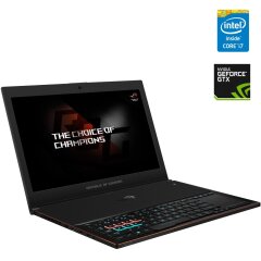 Игровой ноутбук Asus ROG Zephyrus GX501V / 15.6" (1920x1080) IPS / Intel Core i7-7700HQ (4 (8) ядра по 2.8 - 3.8 GHz) / 8 GB DDR4 / 240 GB SSD / nVidia GeForce GTX 1080 Max-Q, 8 GB GDDR5, 256-bit / WebCam 