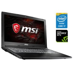 Ігровий ноутбук Б-клас MSI GL62M 7REX / 15.6" (1920x1080) TN / Intel Core i7-7700HQ (4 (8) ядра по 2.8 - 3.8 GHz) / 16 GB DDR4 / 128 GB SSD NVMe + 1000 GB HDD / nVidia GeForce GTX 1050 Ti, 4 GB GDDR5, 128-bit / WebCam