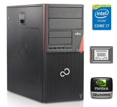 Ігровий ПК Fujitsu Esprimo P720 E85+ Tower / Intel Core i7-4790 (4 (8) ядра по 3.6 - 4.0 GHz) / 16 GB DDR3 / 240 GB SSD / nVidia Quadro 2000, 1 GB GDDR5, 128-bit / 280W / DisplayPort