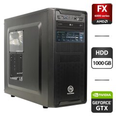 Игровой ПК Thermaltake Versa G2 Tower / AMD FX-6300 (6 ядер по 3.5 - 3.8 GHz) / 16 GB DDR3 / 1000 GB HDD / nVidia GeForce GTX 750 Ti, 2 GB GDDR5, 128-bit / DVD-ROM / 430W
