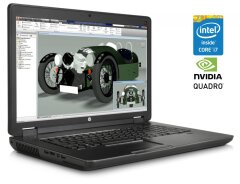 Мобильная рабочая станция HP ZBook 17 G1 / 17.3'' (1920x1080) TN / Intel Core i7-4900MQ (4 (8) ядра по 2.8 - 3.8 GHz) / 16 GB DDR3 / 256 GB SSD / nVidia Quadro K4100M, 4 GB GDDR5, 256-bit / WebCam / DVD-ROM / Win 10 Pro